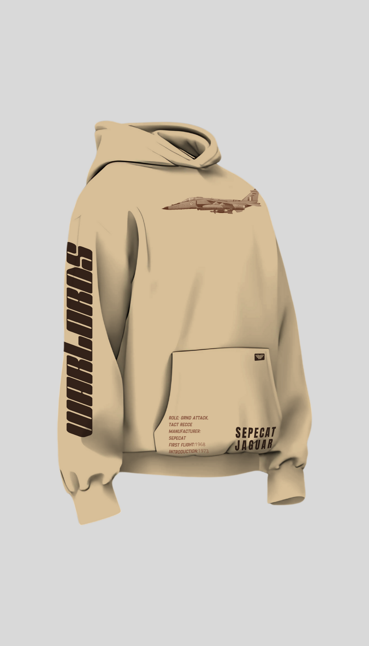 Warrior Sepecat Jaguar warlords beige Hoodie
