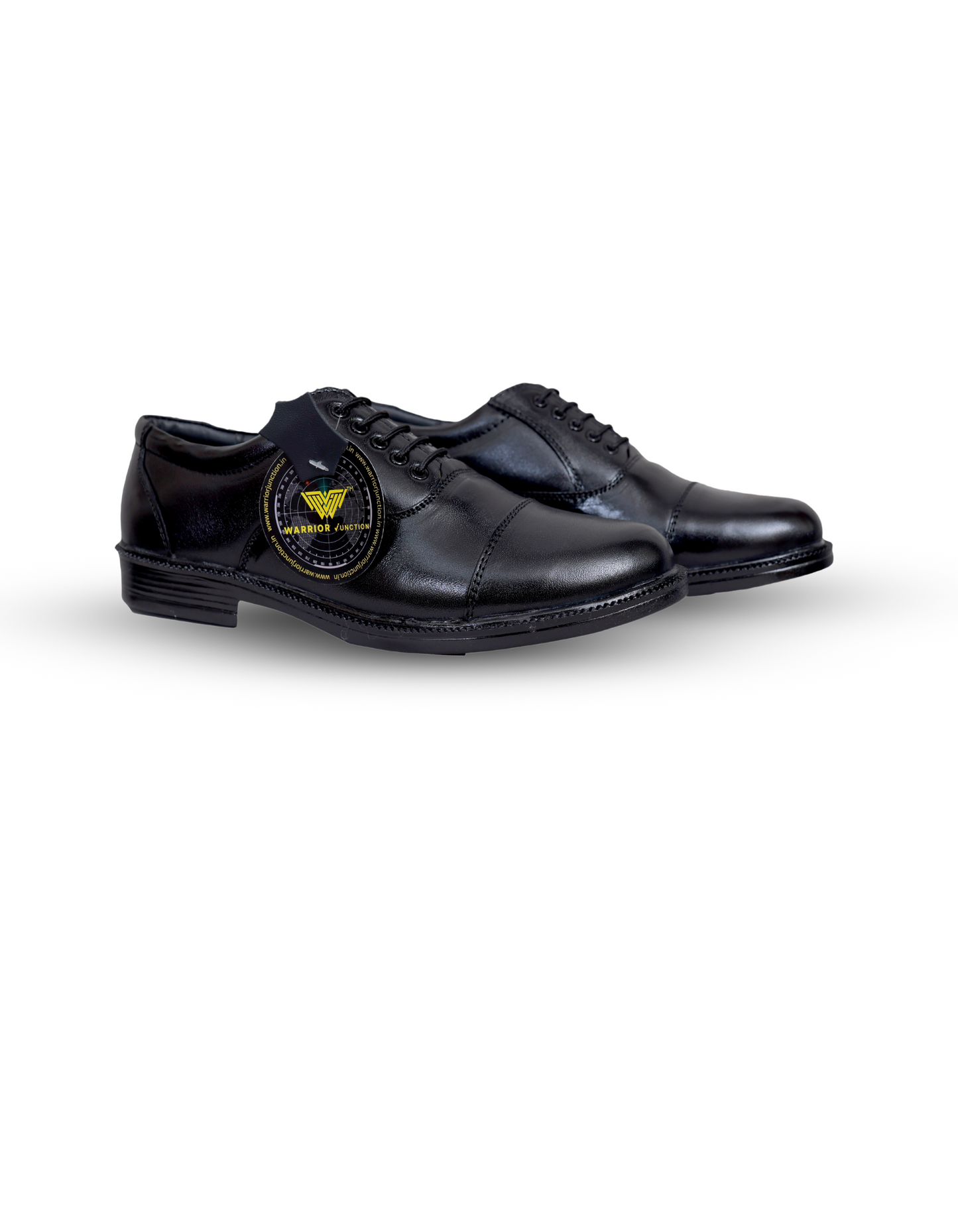 Men's Black Leather Lace-Up Oxford Shoes