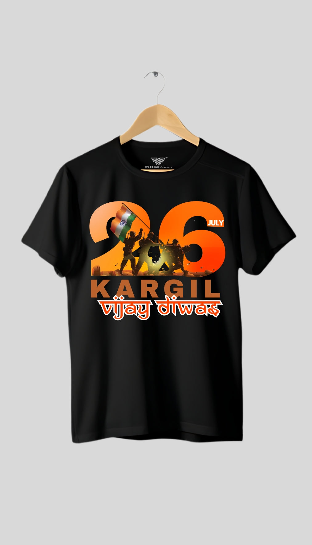 Kargil Vijay Diwas T-Shirt | 26 July Indian Armed Force Patriotism Tee