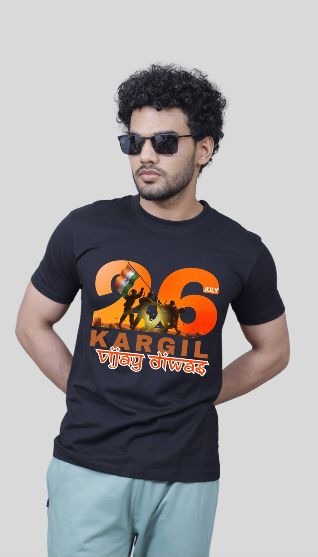 Kargil Vijay Diwas T-Shirt | 26 July Indian Armed Force Patriotism Tee