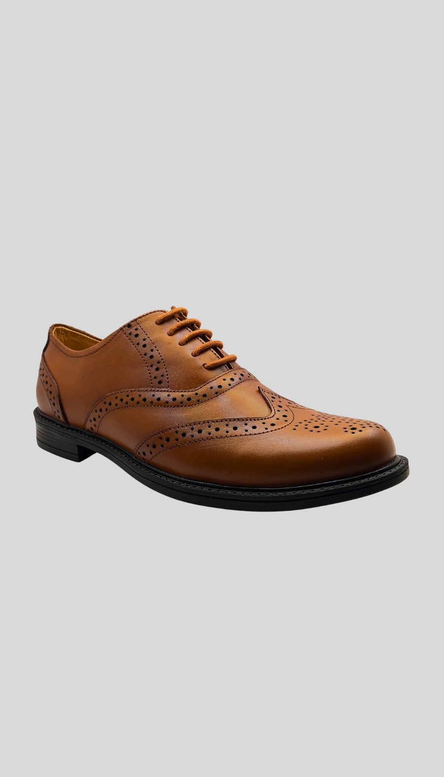 Premium CRUST Genuine Leather TPR SOLE Brogue shoes (RX-100)