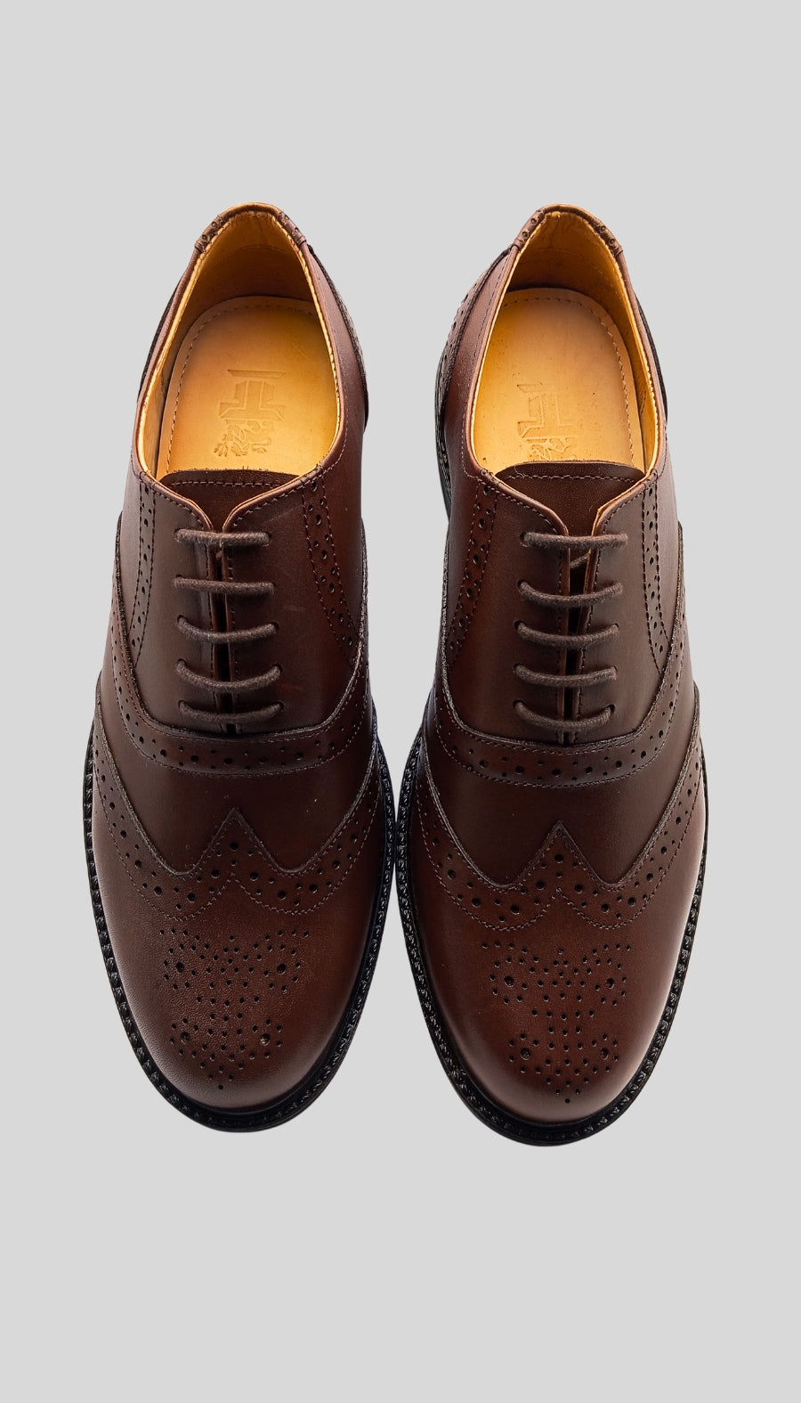 Premium CRUST Genuine Leather TPR SOLE Brogue shoes (RX-100)