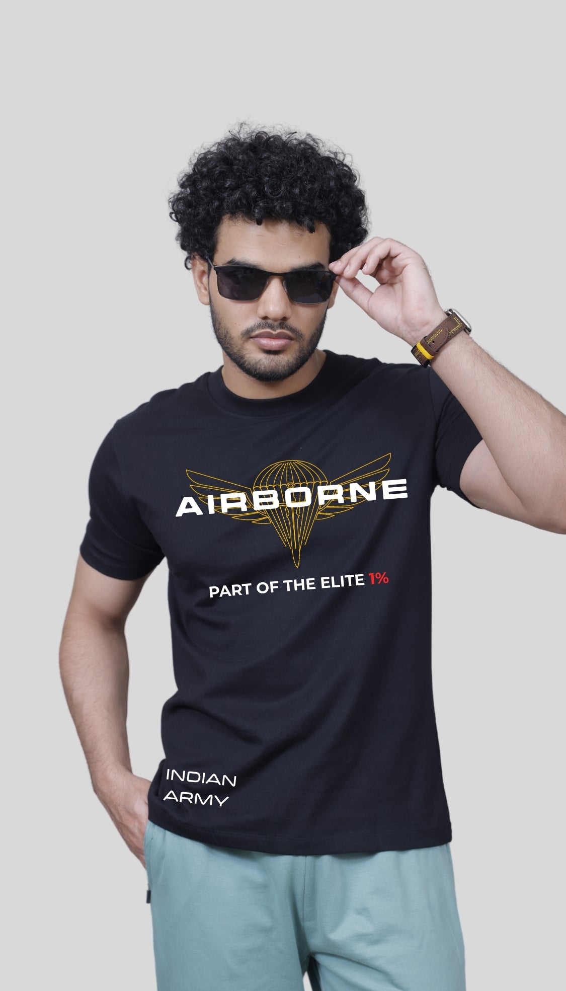 The "Elite 1%" Airborne Paratrooper T-Shirt