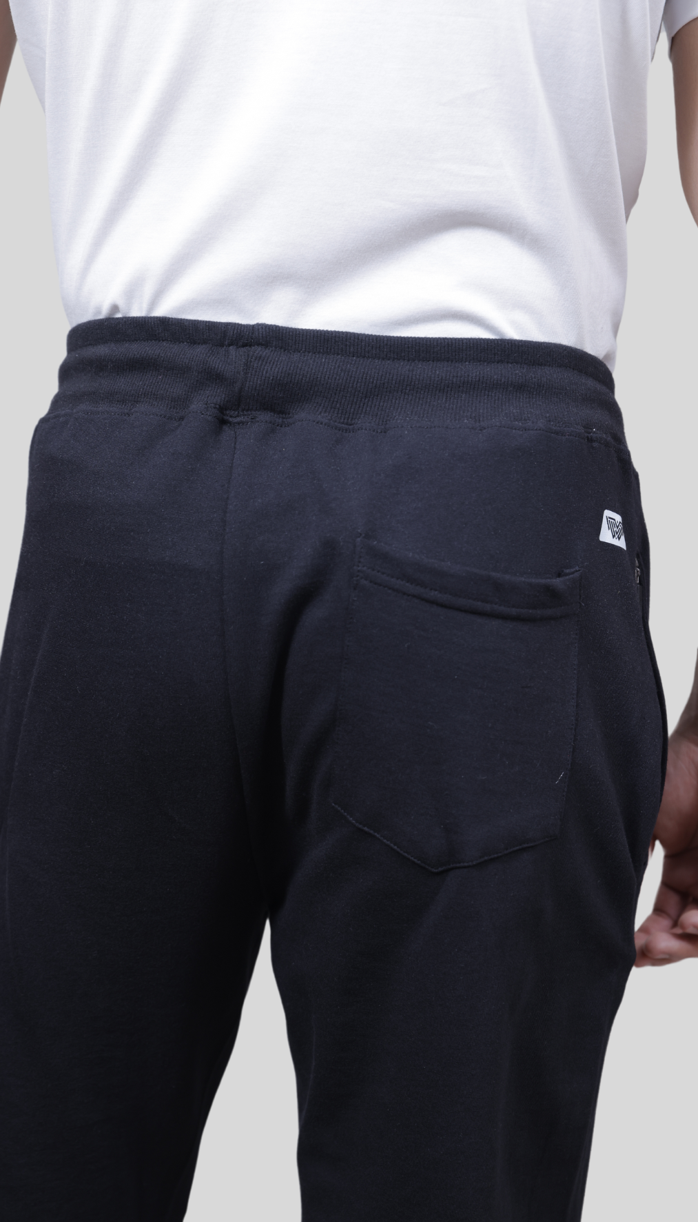 FRENCH TERRY BLACK JOGGERS
