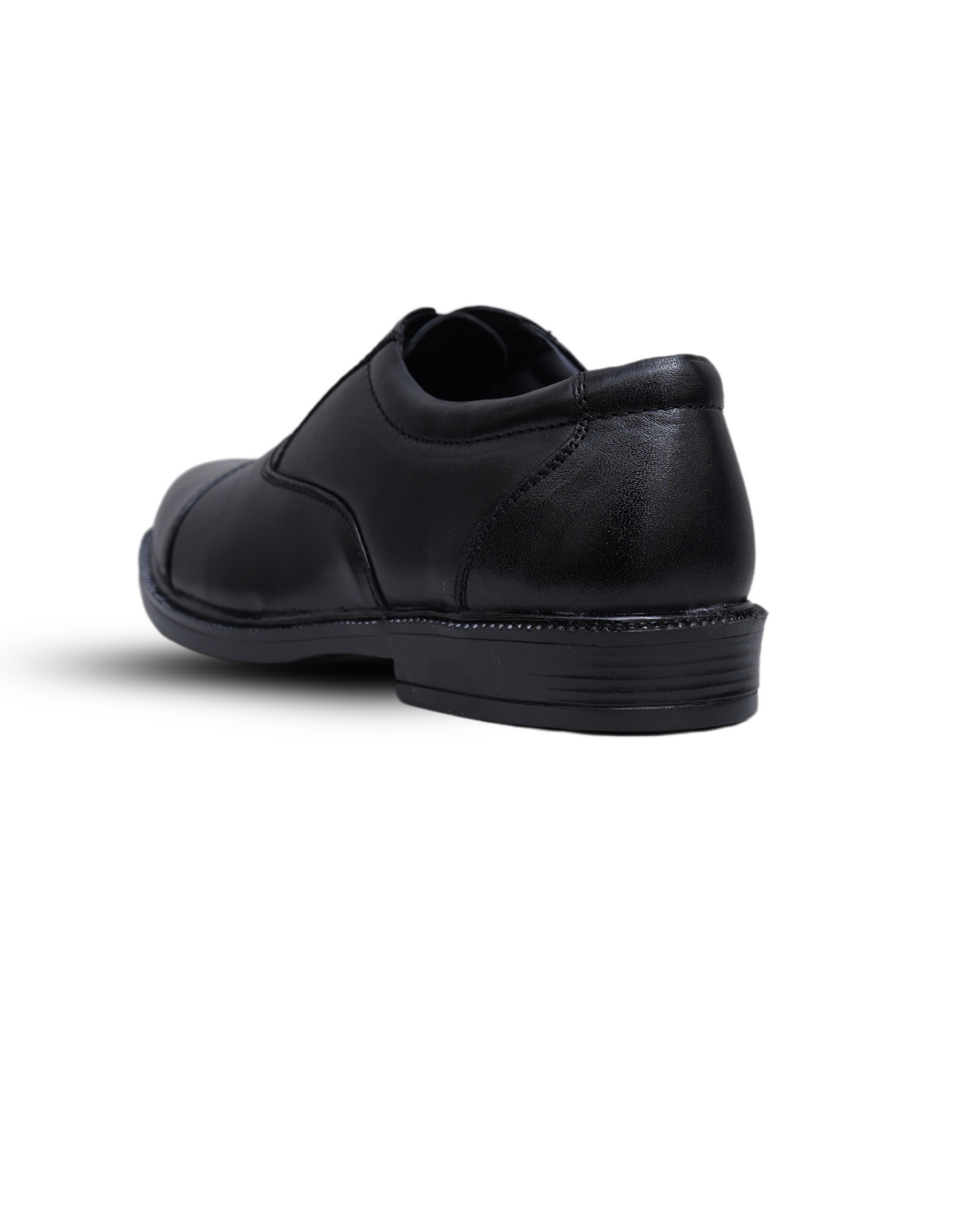 Men's Black Leather Lace-Up Oxford Shoes
