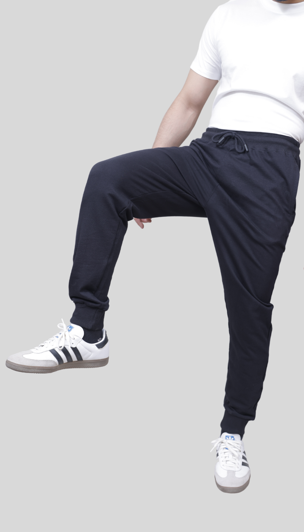 FRENCH TERRY BLACK JOGGERS