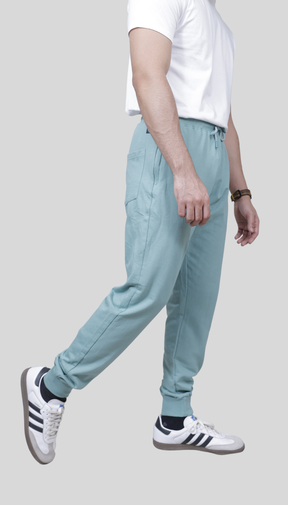 FRENCH TERRY SAGE GREEN JOGGER