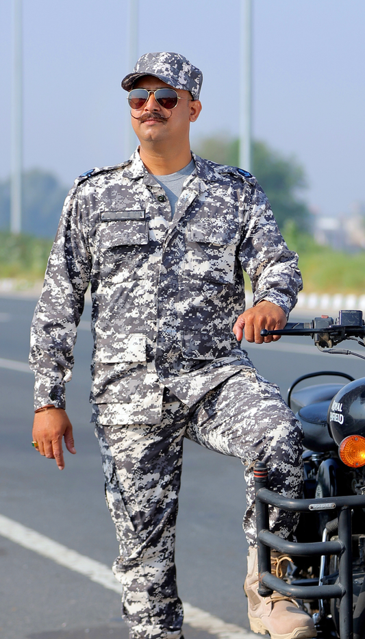 IAF COMBAT KIT | SHIRT, PANT, GREY T-SHIRT, COMBAT CAP, COMBAT BELT |