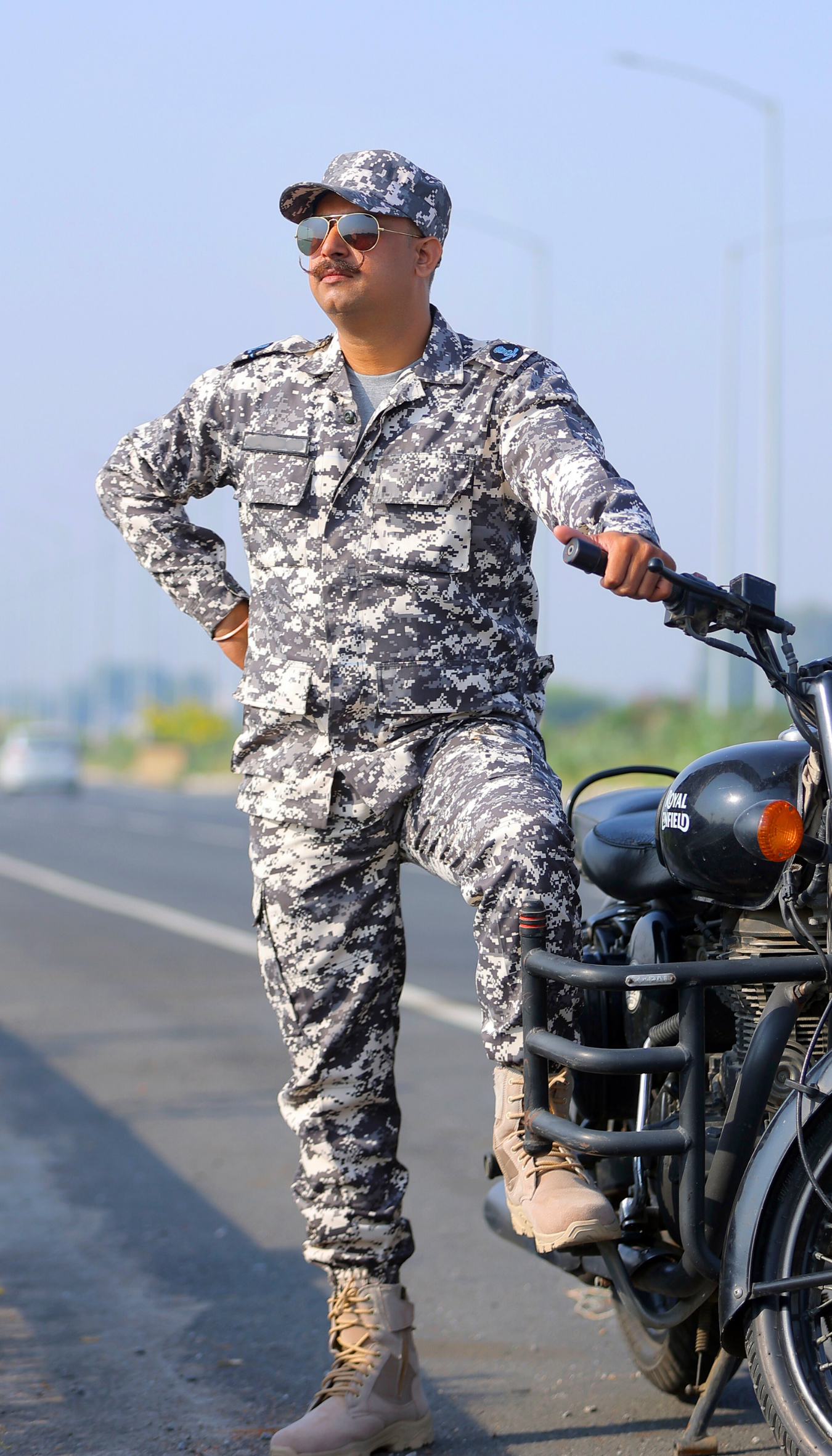 IAF COMBAT KIT SHIRT, PANT, GREY T-SHIRT, COMBAT CAP, COMBAT BELT