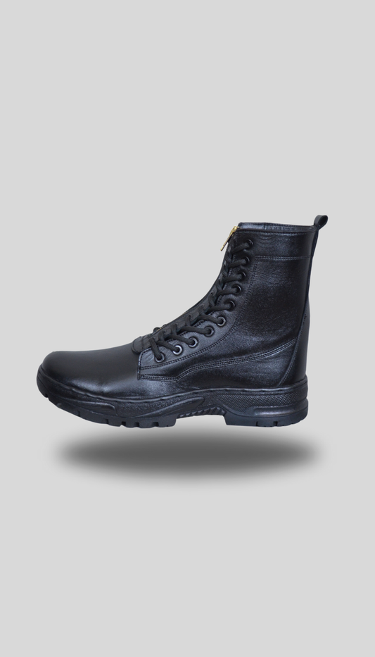 Flying Boots for Men High Ankle Shoes, Genuine Leather, Steel Toe, Rubber sole