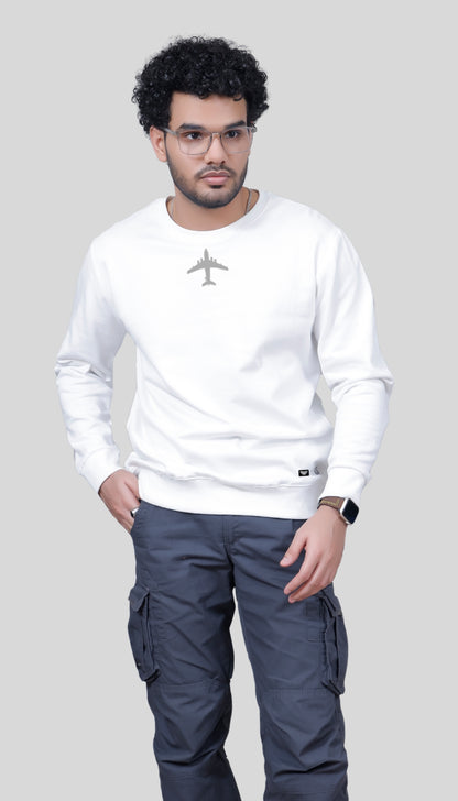 IL-78 Premium Unisex White Sweatshirt