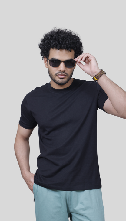 Men's Antibacterial Platinum Plain T-shirt