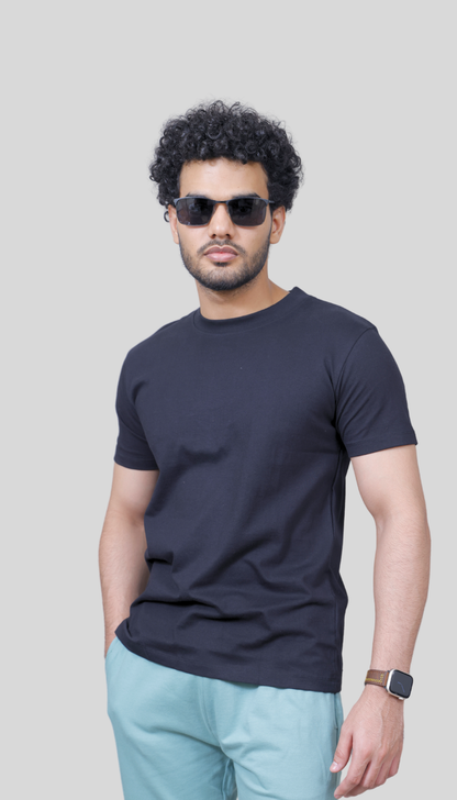 Men's Antibacterial Platinum Plain T-shirt