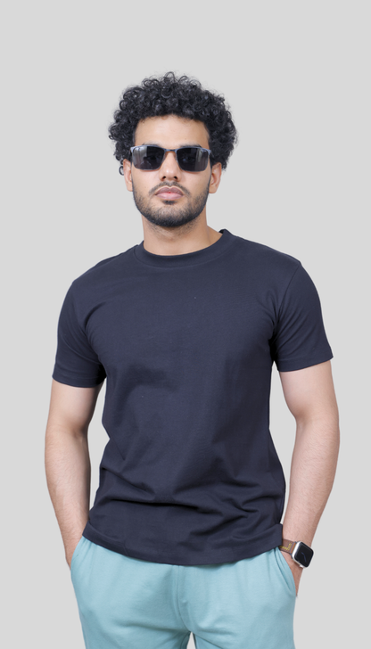 Men's Antibacterial Platinum Plain T-shirt