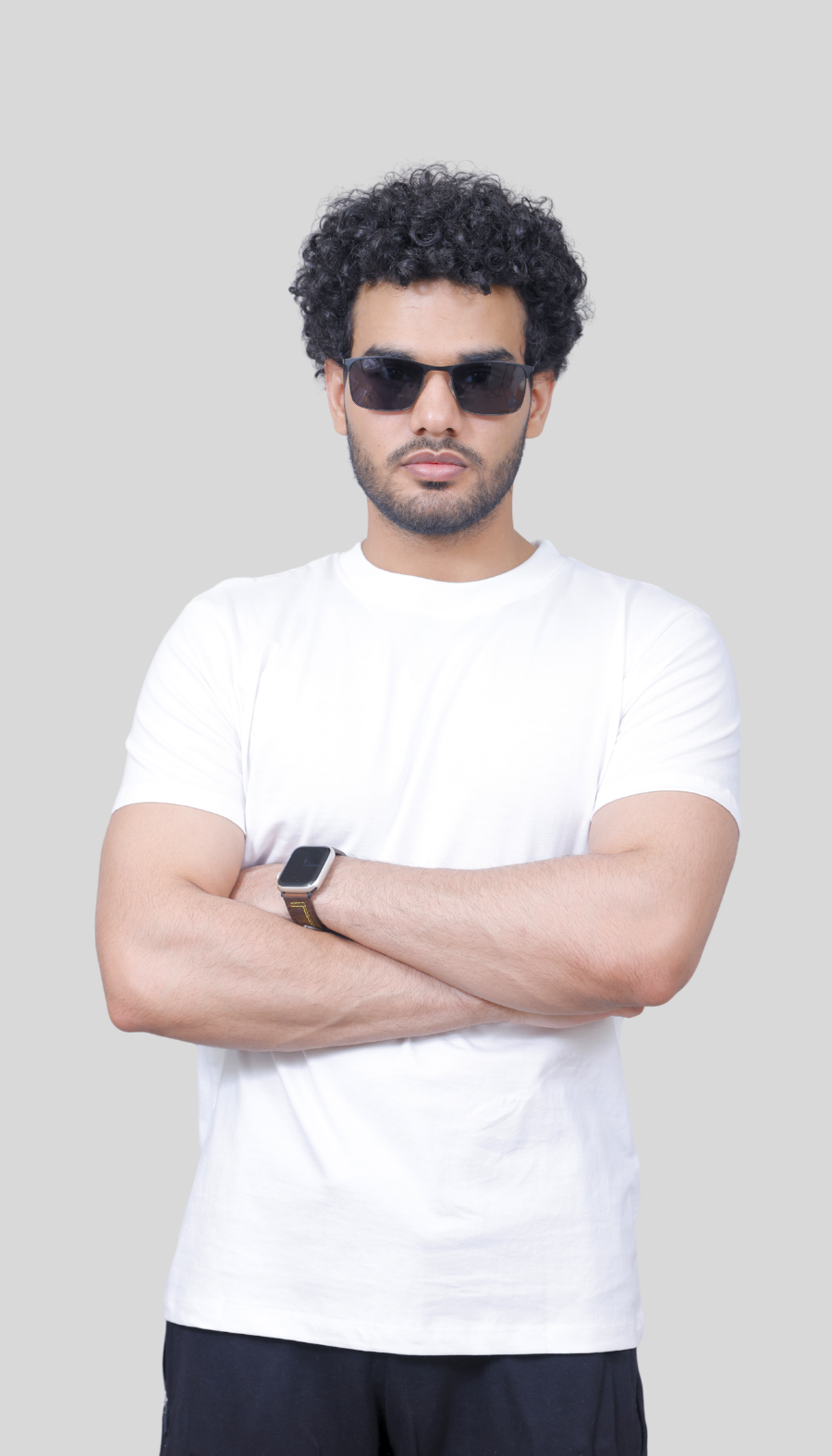 Men's Antibacterial Platinum Plain T-shirt