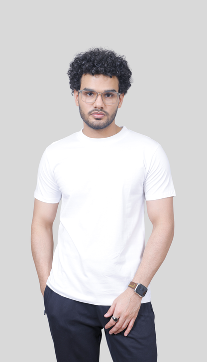Men's Antibacterial Platinum Plain T-shirt