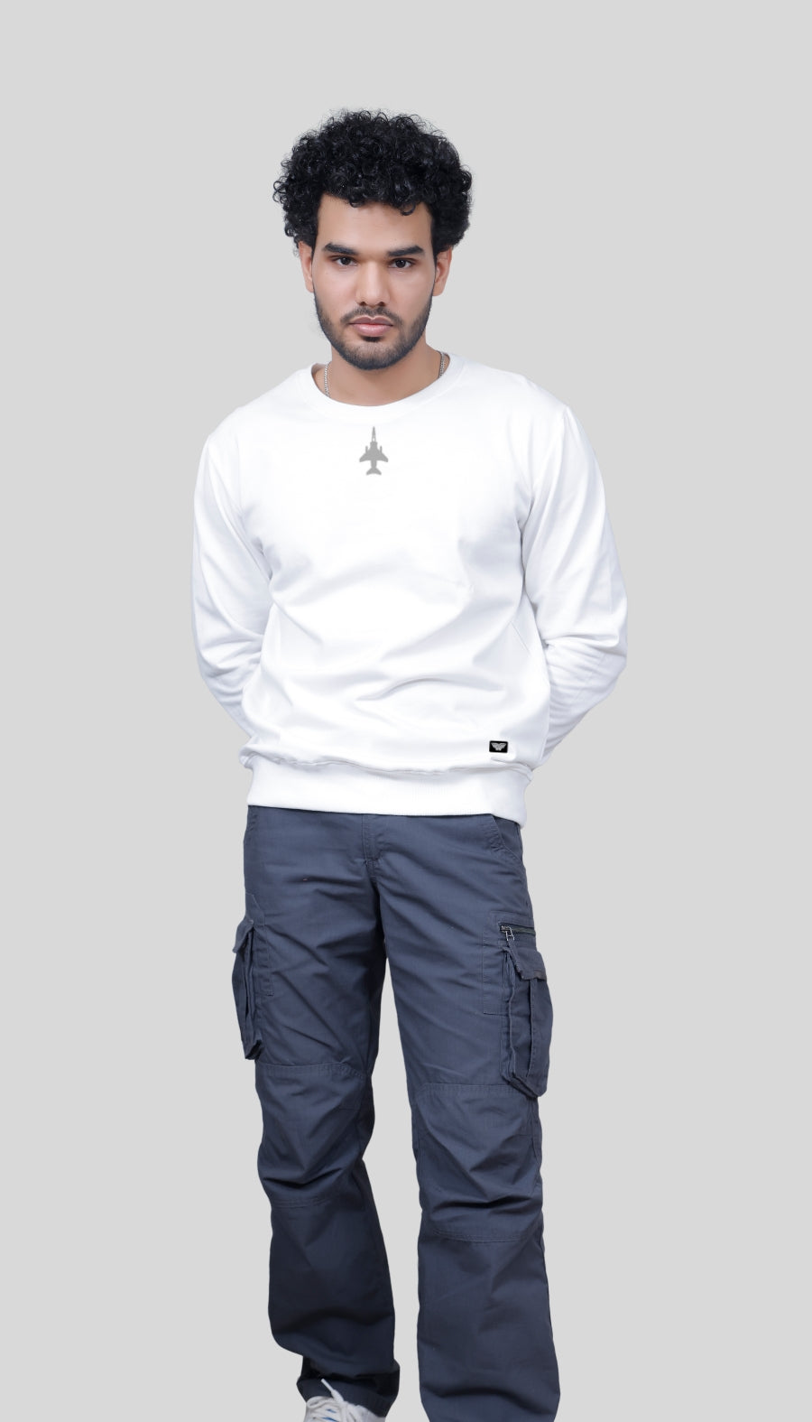 Jaguar Premium Unisex White Sweatshirt