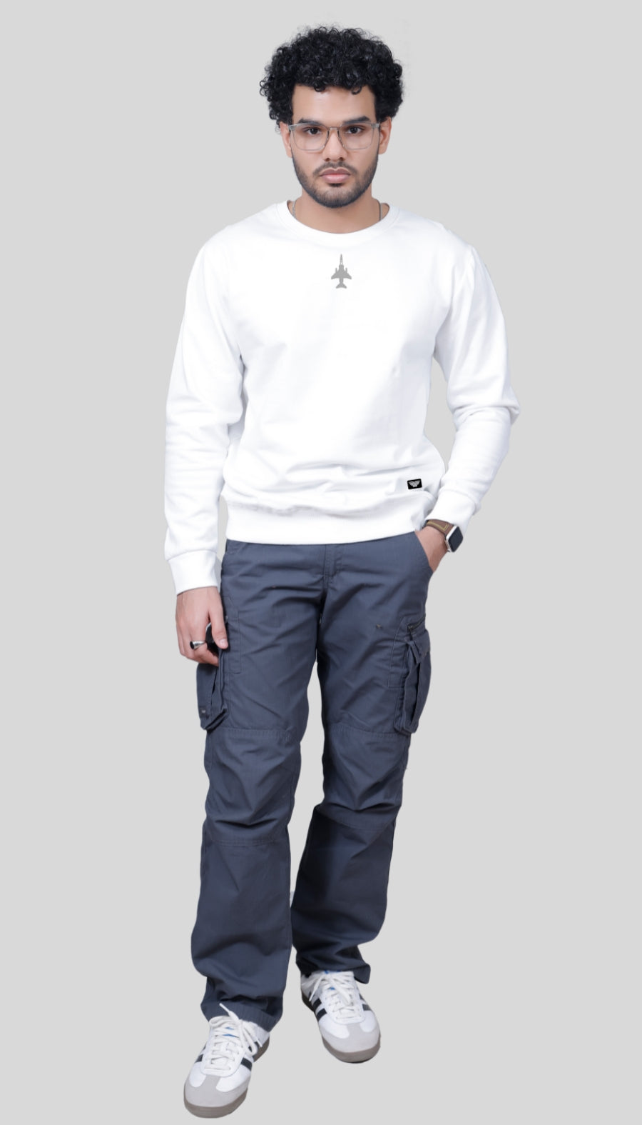 Jaguar Premium Unisex White Sweatshirt