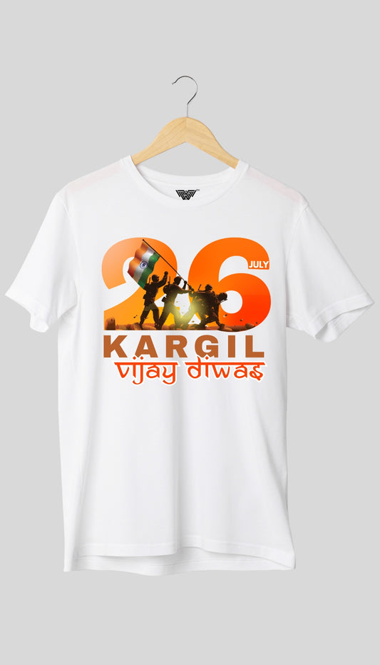 Kargil Vijay Diwas T-Shirt | 26 July Indian Armed Force Patriotism Tee