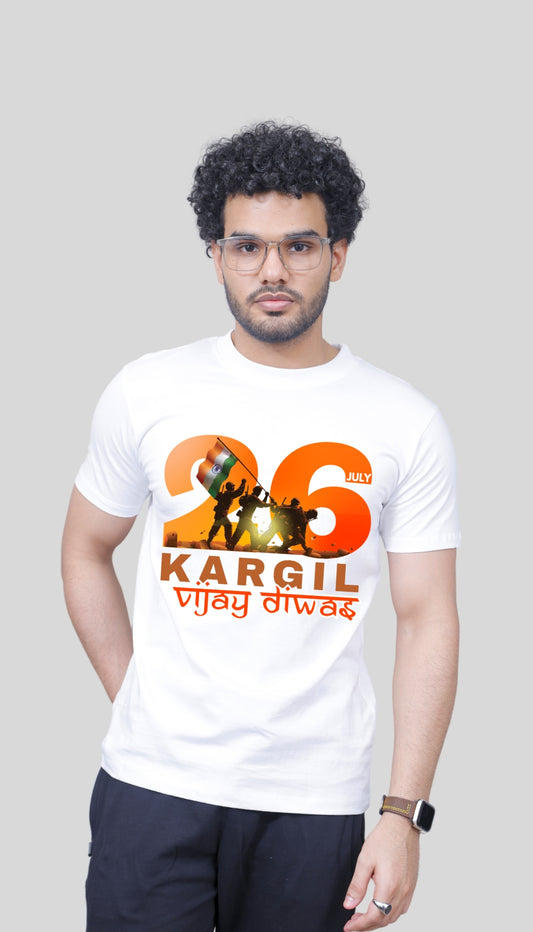Kargil Vijay Diwas T-Shirt | 26 July Indian Armed Force Patriotism Tee