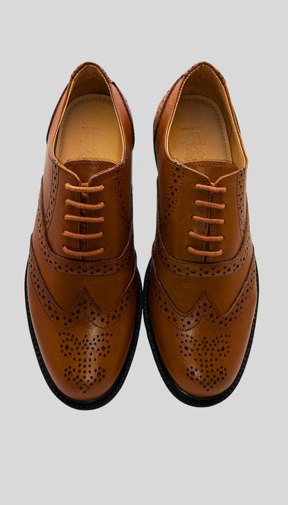 Premium CRUST Genuine Leather TPR SOLE Brogue shoes (RX-100)