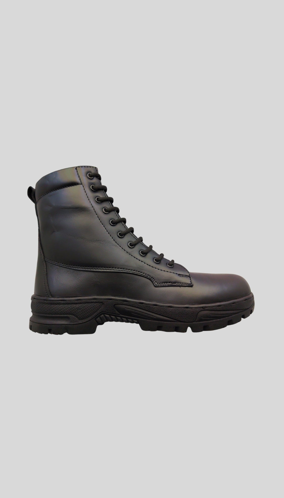 WJ Flying Boot Guardian X for Men: Padded High Ankle Shoes, Genuine Leather with Metal Chain , Memory Foam Insole & Hardened Toe