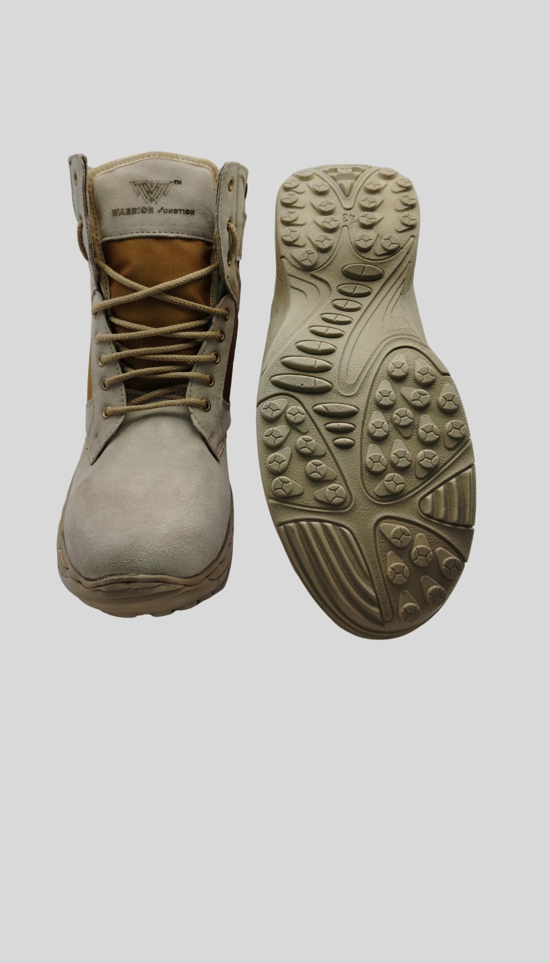 WJ Men's Side Zip Military and Tactical Boots with Authentic Suede Leather