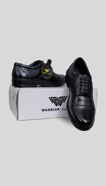 Men's Black Leather Lace-Up Oxford Shoes