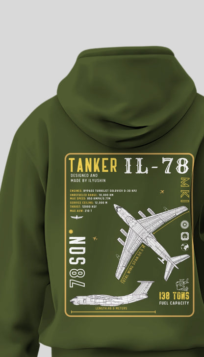 IL-78 Tanker 78 sqn 'Force Multiplier' Hoodie - Winter Sky Collection