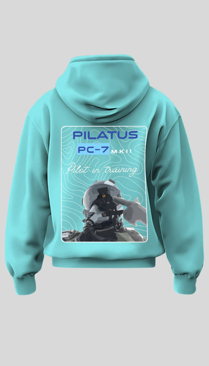 Pilatus PC-7 MkII 'Pilot in Training' Hoodie - Winter Sky Collection