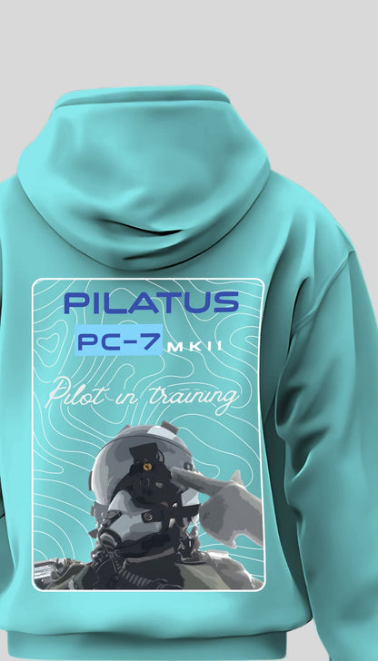 Pilatus PC-7 MkII 'Pilot in Training' Hoodie - Winter Sky Collection