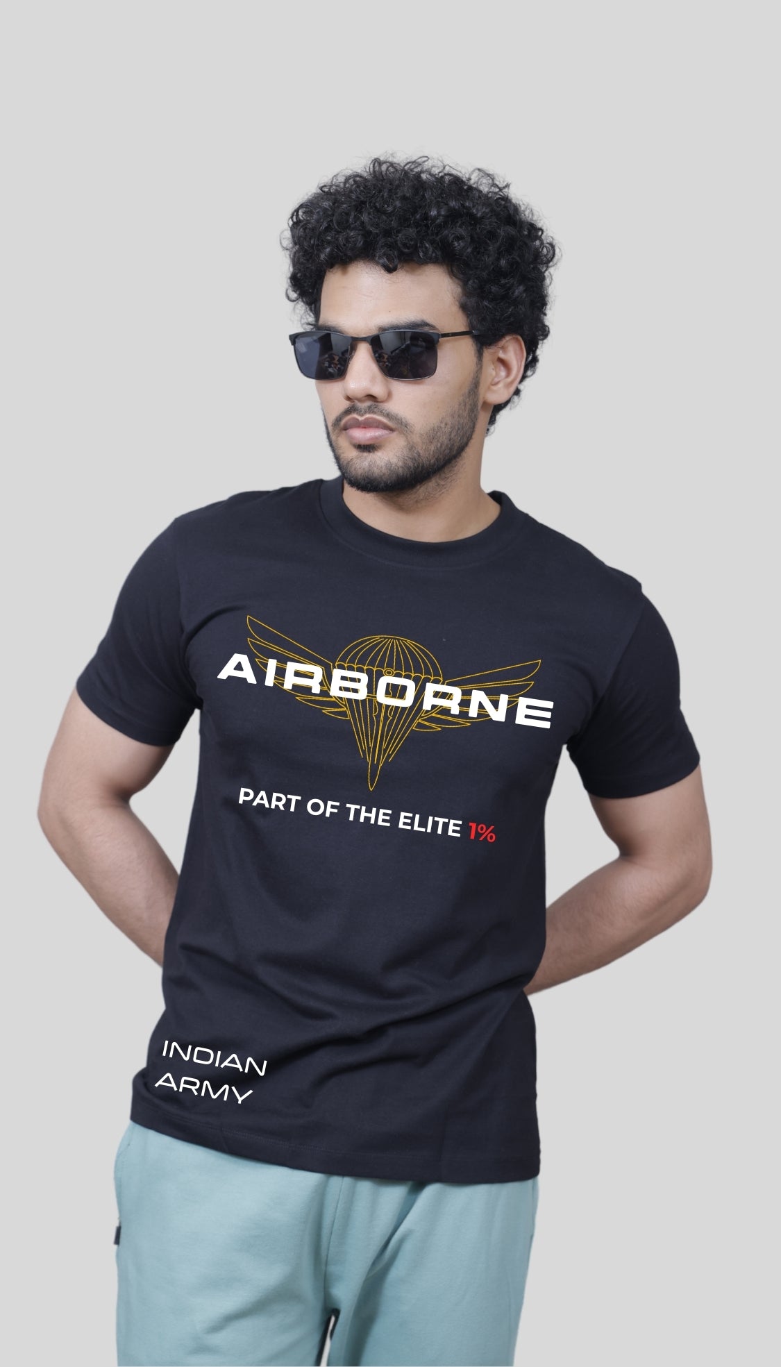 The "Elite 1%" Airborne Paratrooper T-Shirt