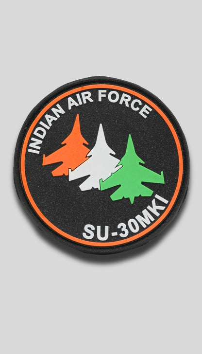 Indian Air Force SU-30MKI Rubber patch (size 3.5"x3.5")