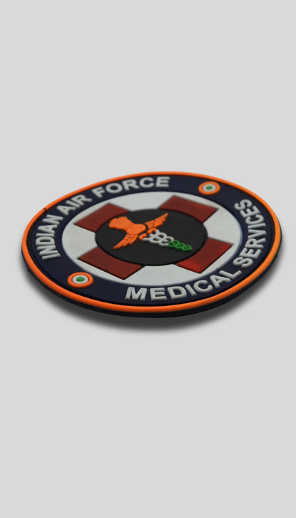 Indian Air Force Medical Service Rubber patch (size 3.5"x3.5")