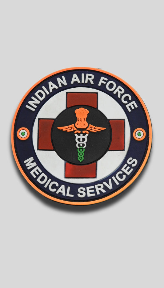 Indian Air Force Medical Service Rubber patch (size 3.5"x3.5")