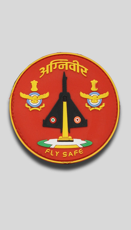 Indian Air Force Agniveer Rubber patch (size 3.5"x3.5")