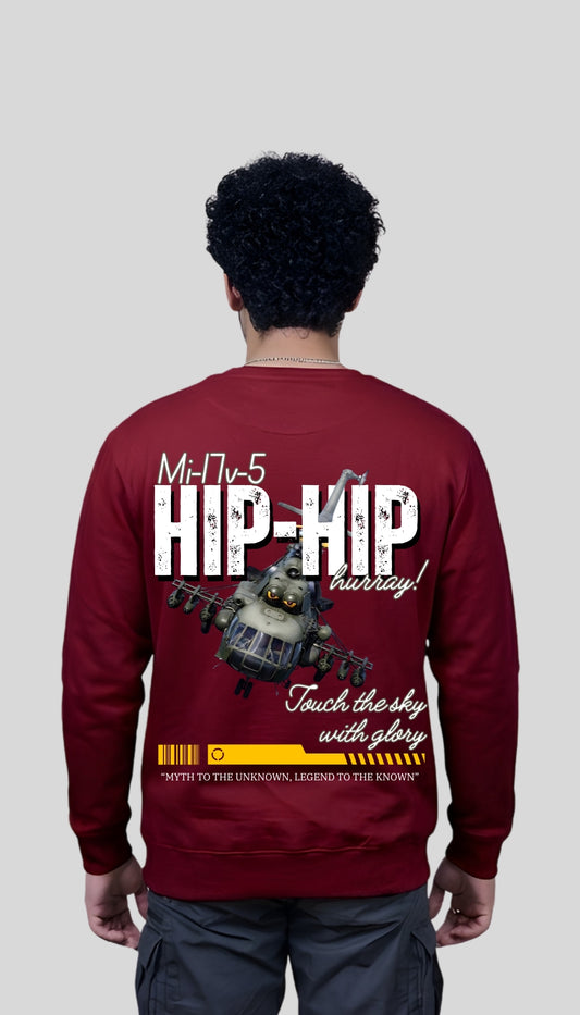 Mi-17 HIP - HIP hooray! Maroon Sweatshirt