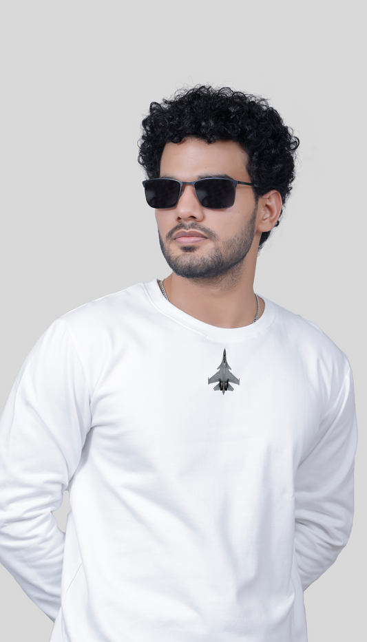 Su-30 Premium Unisex White sweatshirt