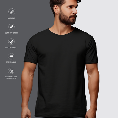 Buy Men's Antibacterial Platinum Plain T-shirt – Warrior Junction