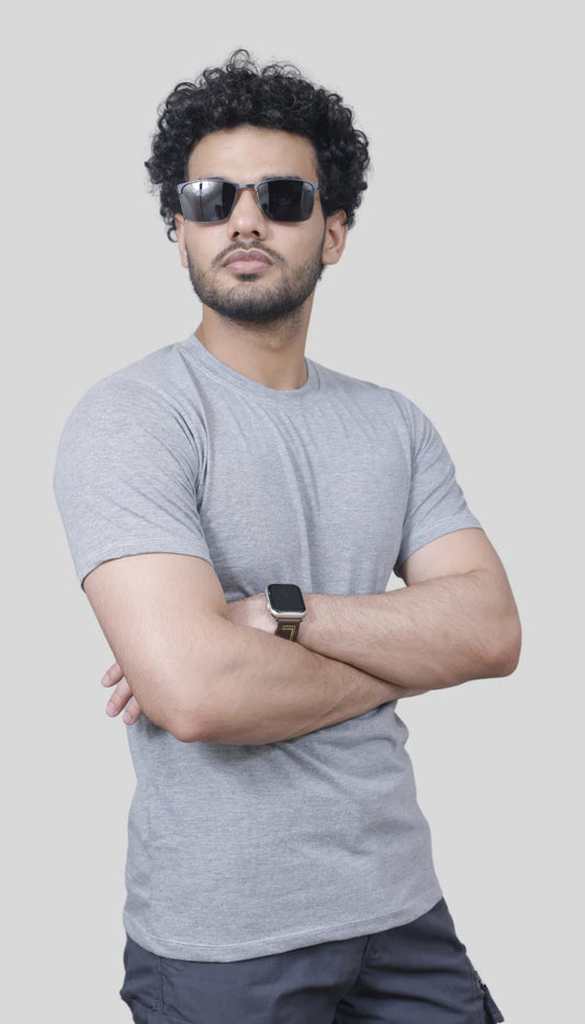 Grey poly cotton t-shirt (combat dress t-shirt)