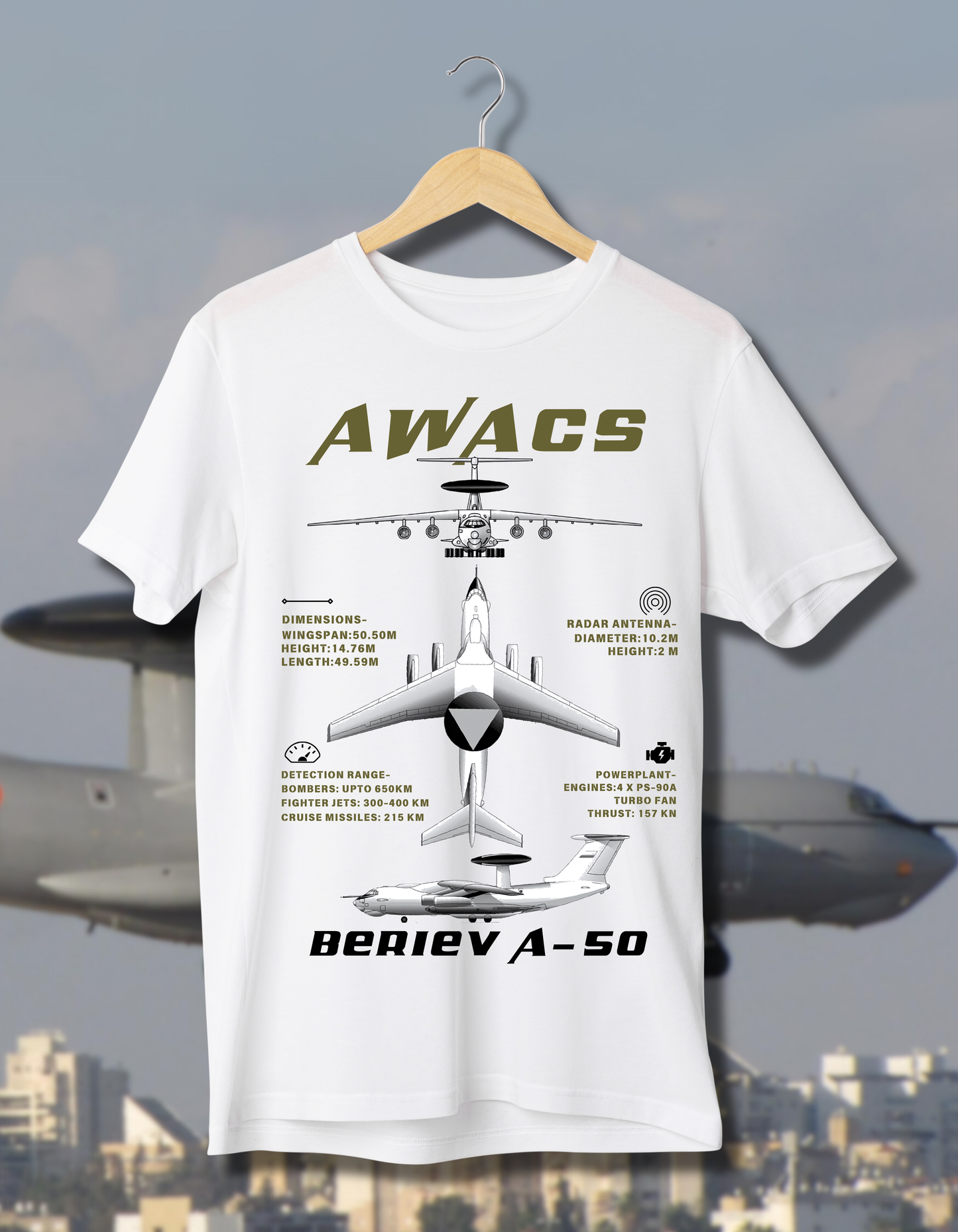 AWACS Brieve A-50 Sky Guardian T-Shirt